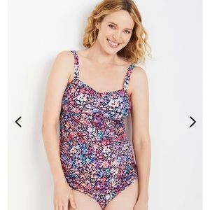 Motherhood Maternity BEACH BUMP™ 2 PIECE TANKINI SWIMSUIT UPF 50+